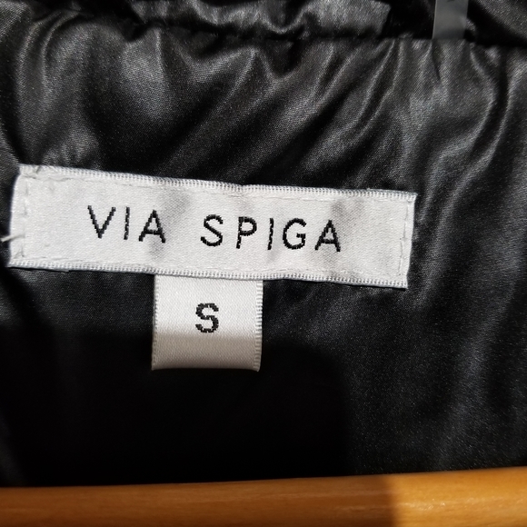 VIA SPIGA Quilted Lightweight Black Jacket - Picture 3 of 11